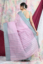 Load image into Gallery viewer, Light Pink Handwoven Cotton Tant Saree
