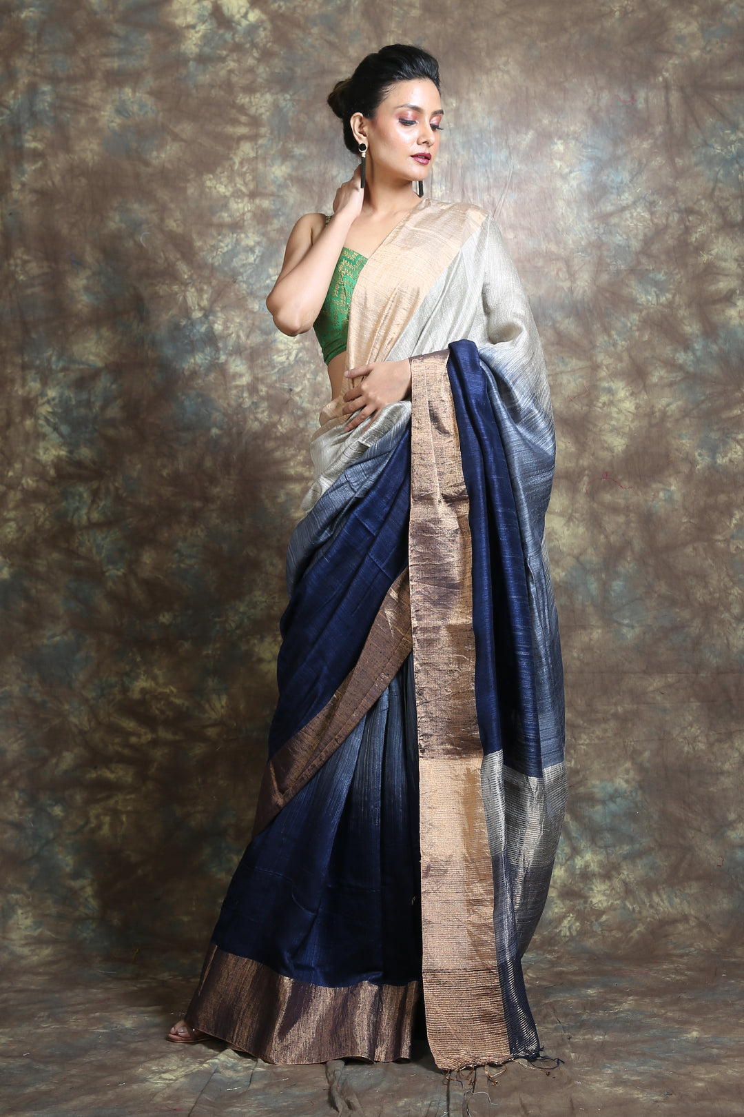 Multicolor Matka Handwoven Soft Saree With Allover Multicolor & Pallu