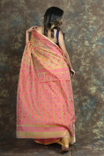 Load image into Gallery viewer, Light Yellow Jamdani With Allover Floral Weaving

